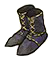 Noble's dark shoes