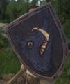 Henry wielding the Boarback shield