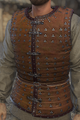 Henry wearing the orange Aachen dyed brigandine