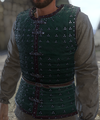 Henry wearing the green Aachen dyed brigandine